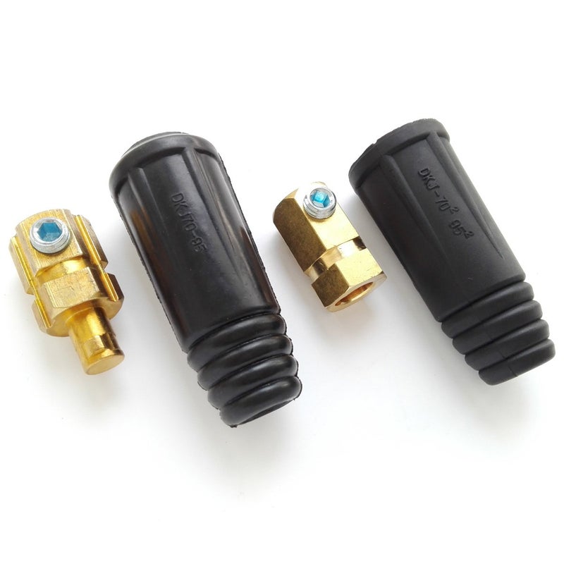 BWP B.W.P 400Amp-500Amp 70-95 Welding Cable Connector Male Plug and Female Socket Quick Fitting Euro Style - Image 1